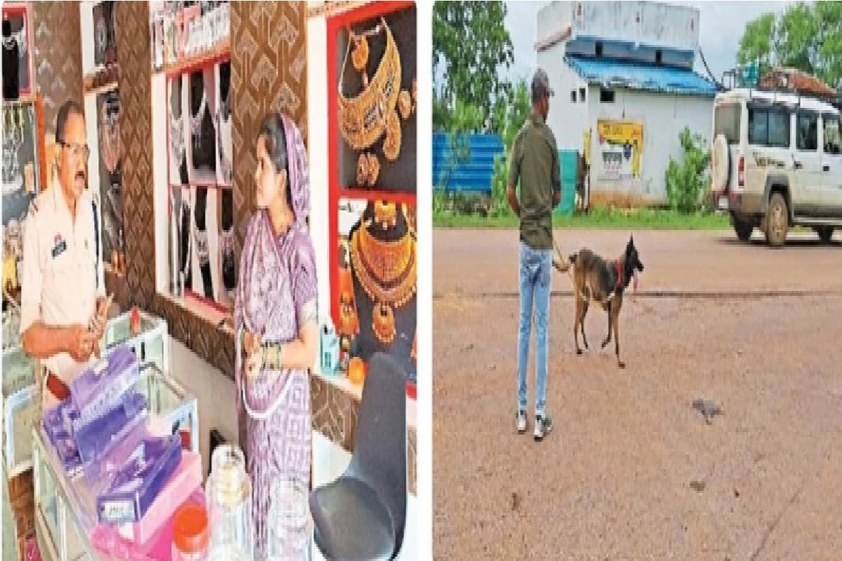 ज्वेलरी दुकान में बड़ी चोरी! तीन नकाबपोशों (photo-patrika)