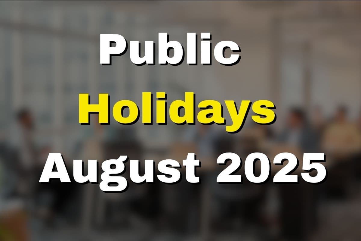 Public Holidays August 2025
