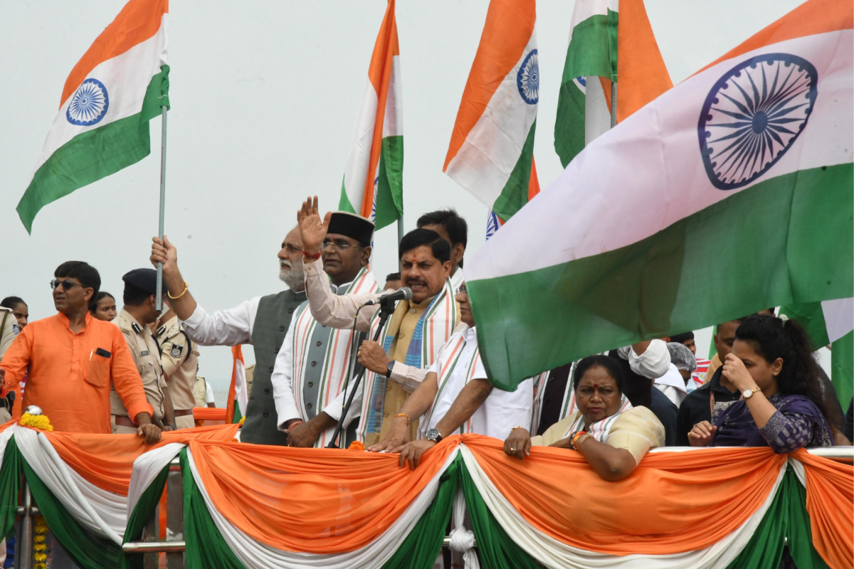 CM Mohan Yadav Nauka Tiranga Yatra, bhopal
